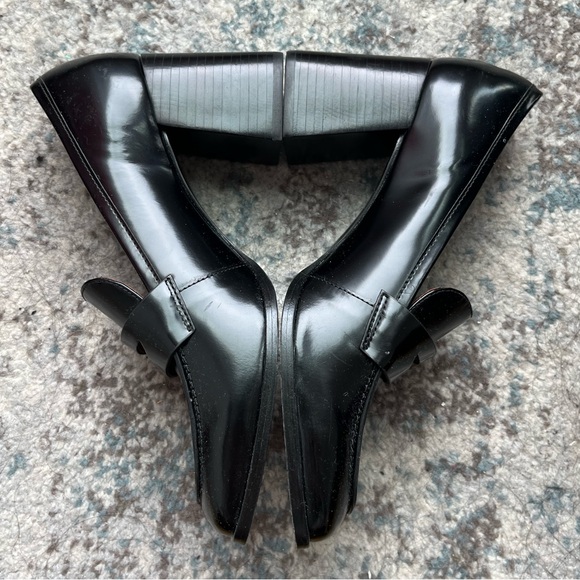 Reformation - Nadine Black Block Heel Loafers - Picture 4 of 7